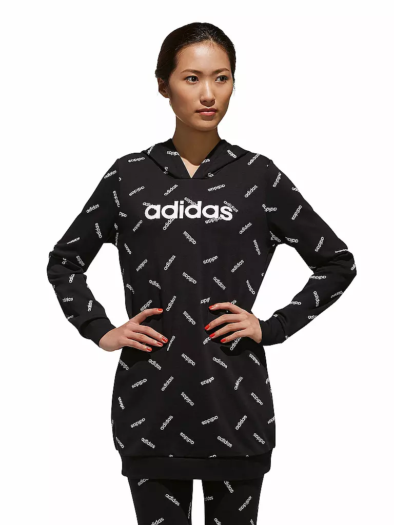 ADIDAS | Damen Long-Hoodie Graphic | schwarz