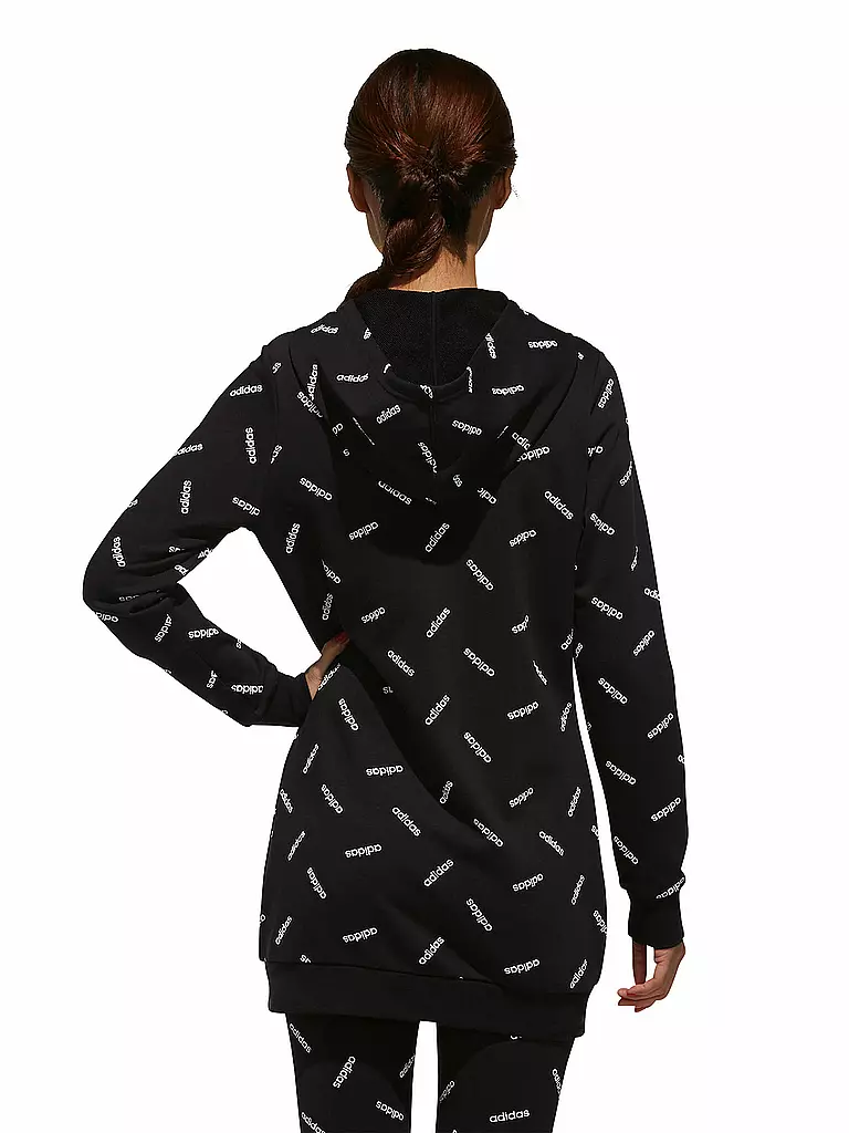 ADIDAS | Damen Long-Hoodie Graphic | schwarz