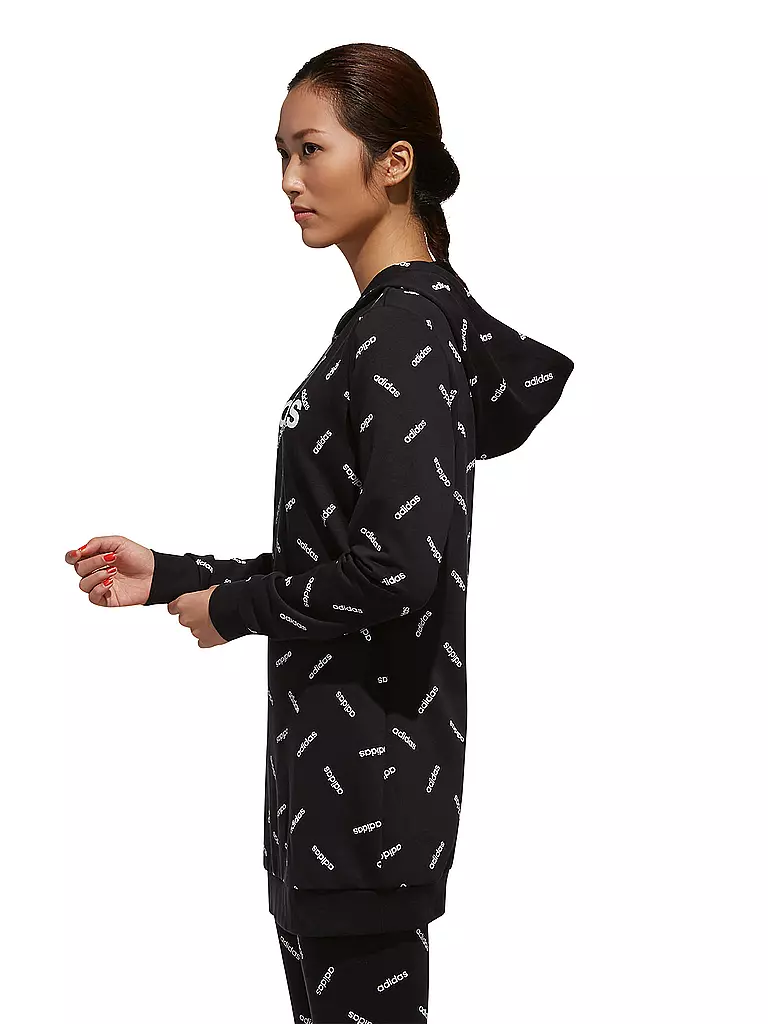 ADIDAS | Damen Long-Hoodie Graphic | schwarz