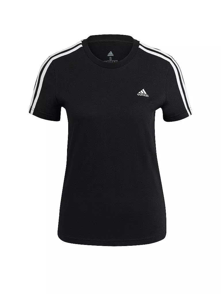 ADIDAS | Damen T-Shirt 3-Streifen | schwarz