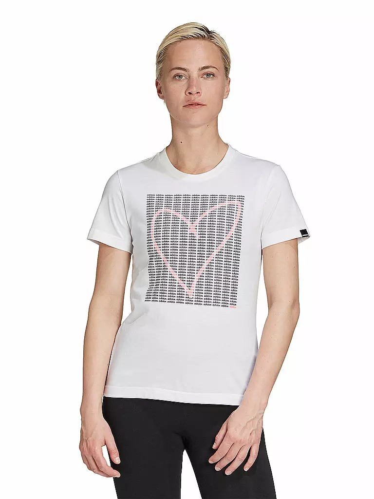 ADIDAS | Damen T-Shirt Adi Heart Graphic | weiß