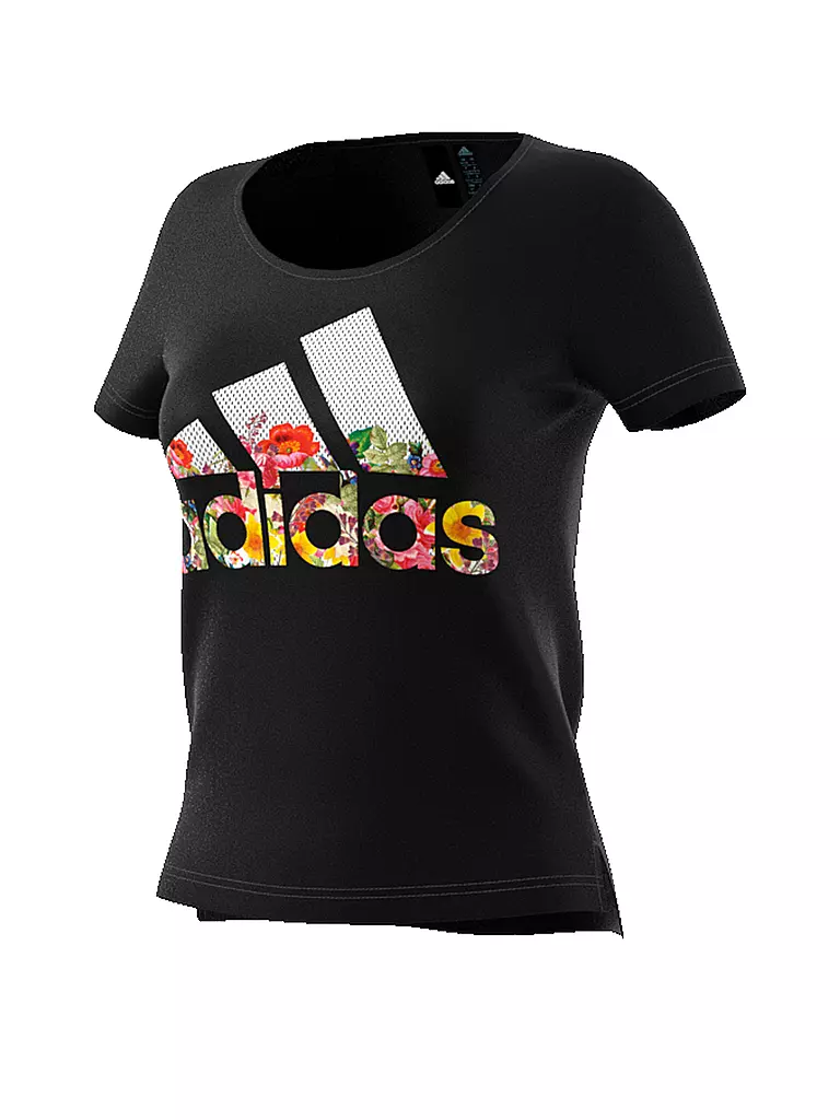 ADIDAS | Damen T-Shirt Badge of Sports Flower | schwarz