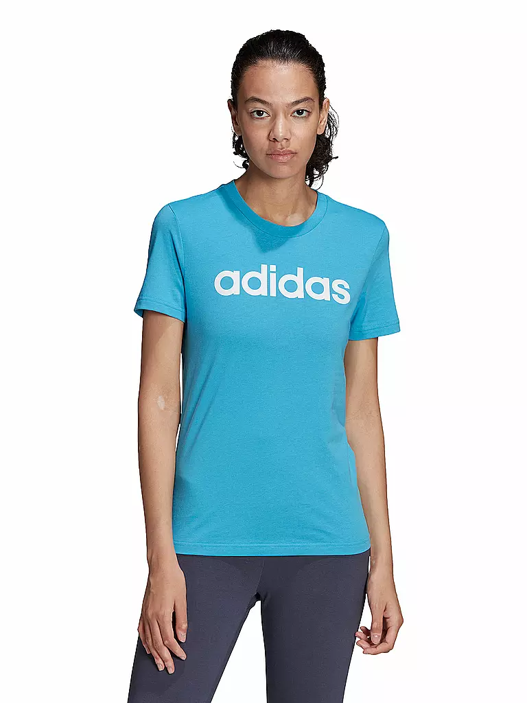 ADIDAS | Damen T-Shirt Logo | blau
