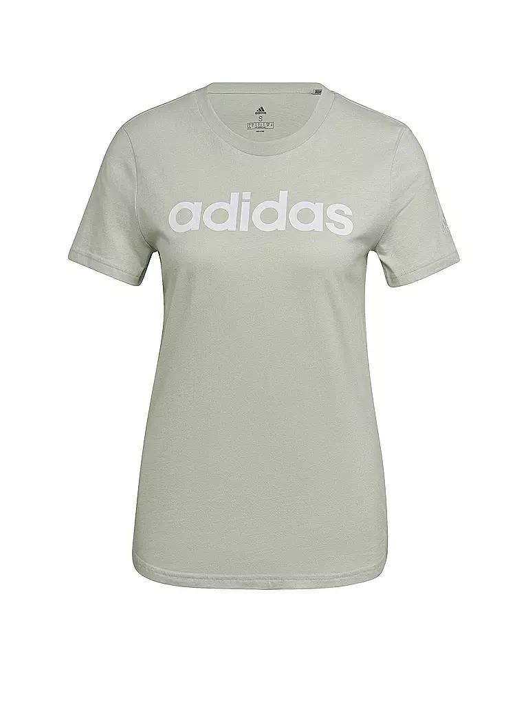 ADIDAS | Damen T-Shirt Loungewear Essentials Slim Logo | mint