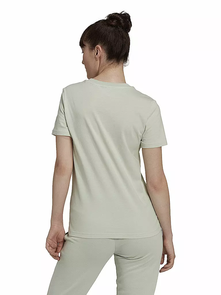 ADIDAS | Damen T-Shirt Loungewear Essentials Slim Logo | mint