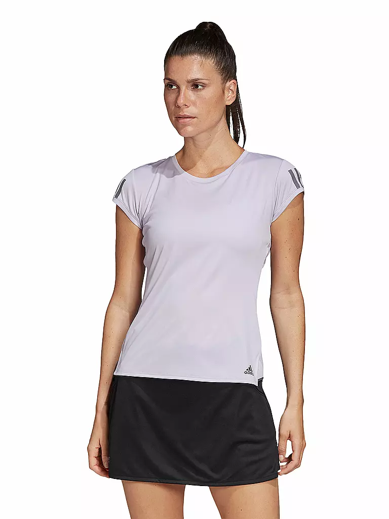 ADIDAS | Damen Tennisshirt 3-Streifen Club | lila