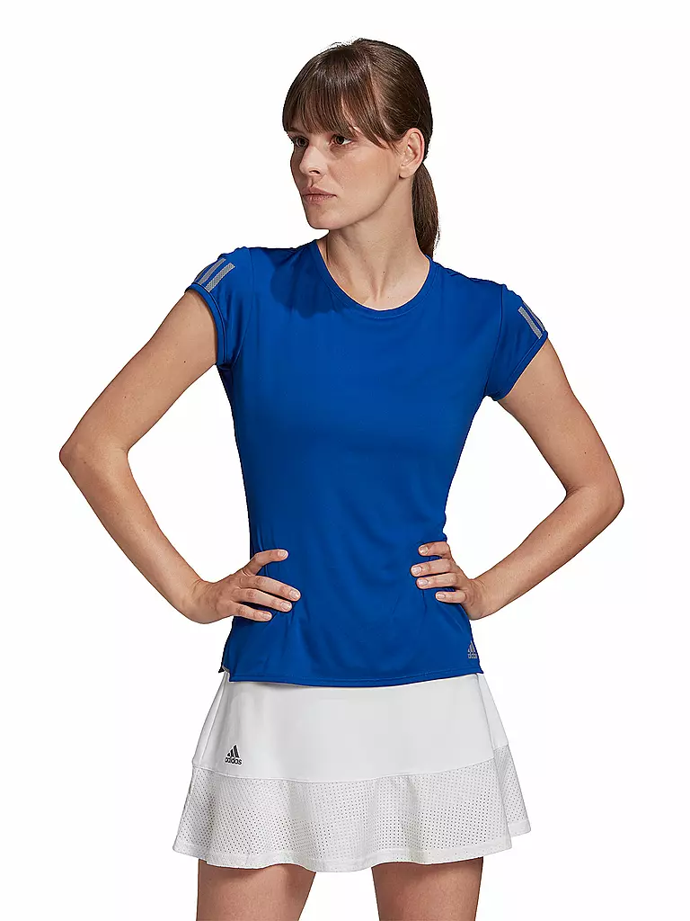 ADIDAS | Damen Tennisshirt Club 3-Streifen | blau