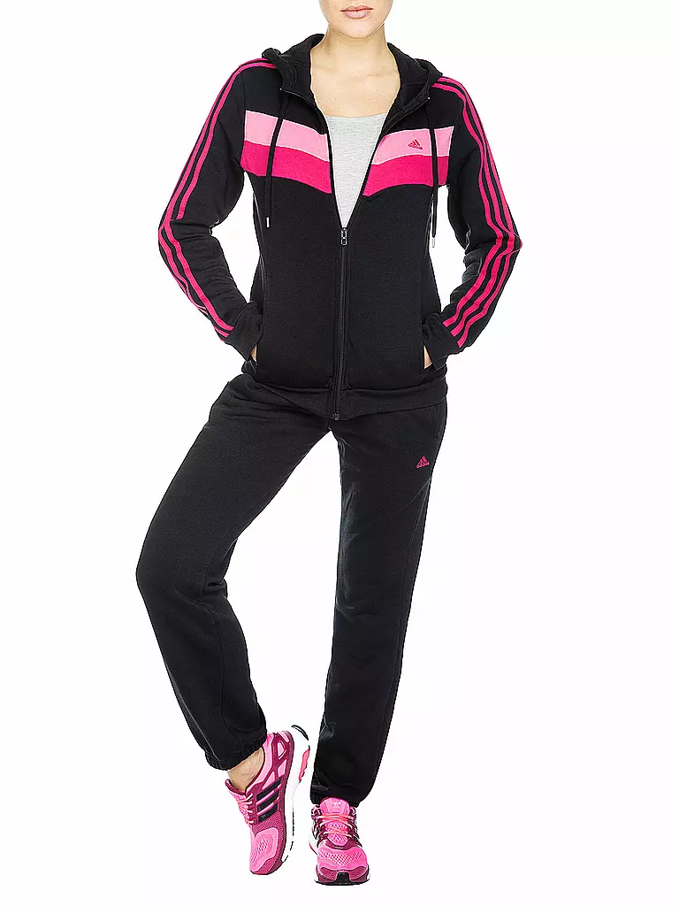 ADIDAS | Damen Trainings-Anzug mit Kapuze Zeno Cotton Suit | 