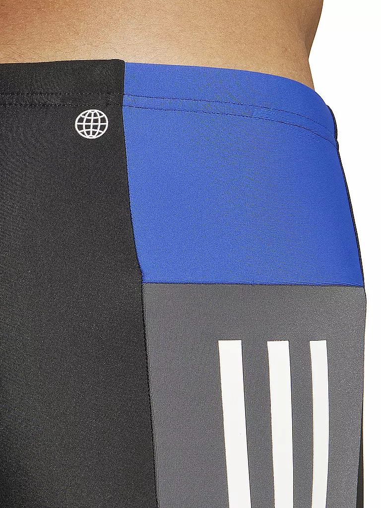 ADIDAS | Herren Beinbadehose Colorblock 3-Streifen Boxer | grau