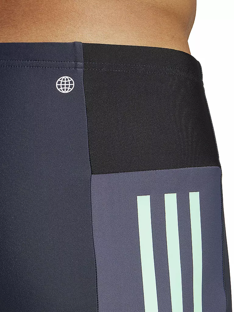 ADIDAS | Herren Beinbadehose Colorblock 3-Streifen Boxer | schwarz