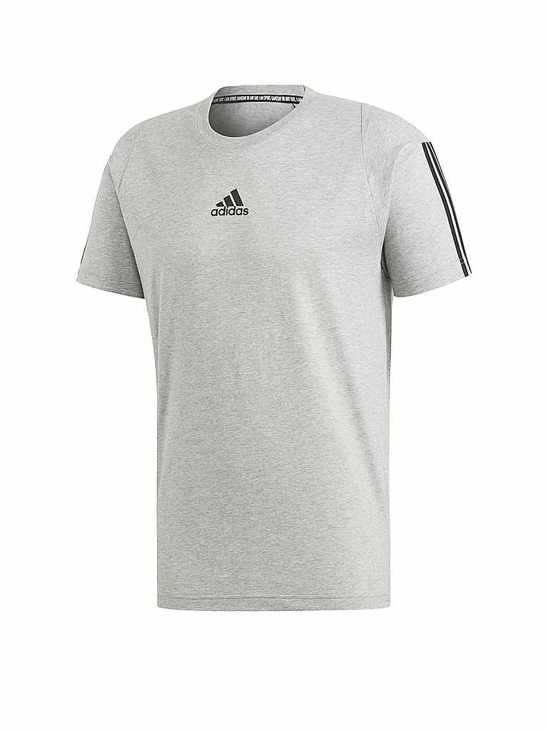 ADIDAS | Herren Fitness-Shirt Must Haves 3-Streifen | grau