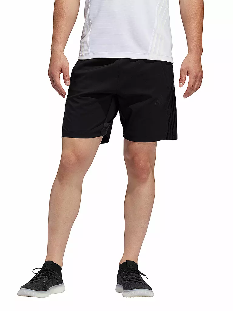 ADIDAS | Herren Fitness-Short AEROREADY 3-Streifen | schwarz