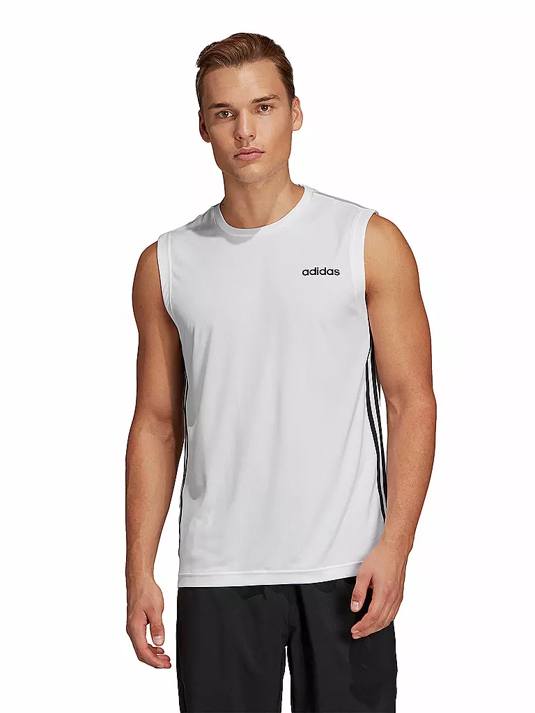 ADIDAS | Herren Fitness-Tank D2M | weiß