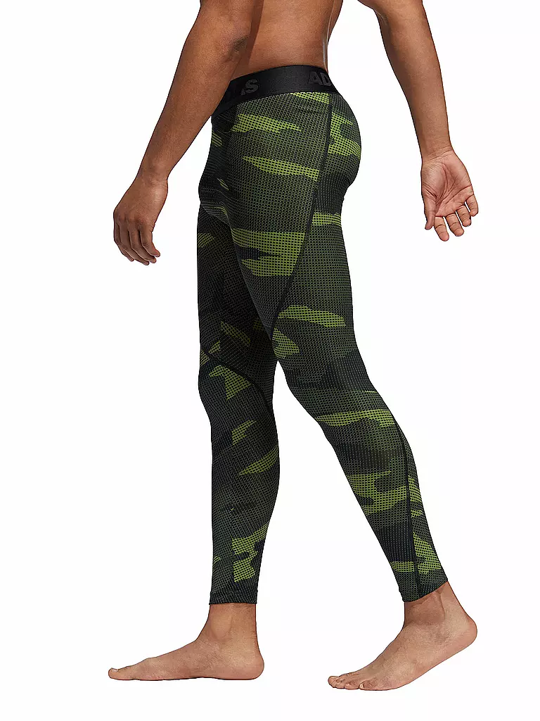 ADIDAS | Herren Fitness-Tight Alphaskin Camouflage | olive