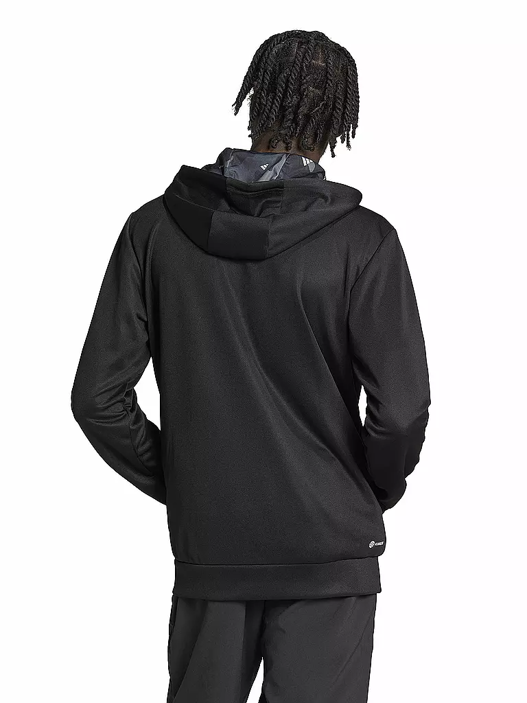 ADIDAS | Herren Fitnessjacke Train Essentials Seasonal | schwarz