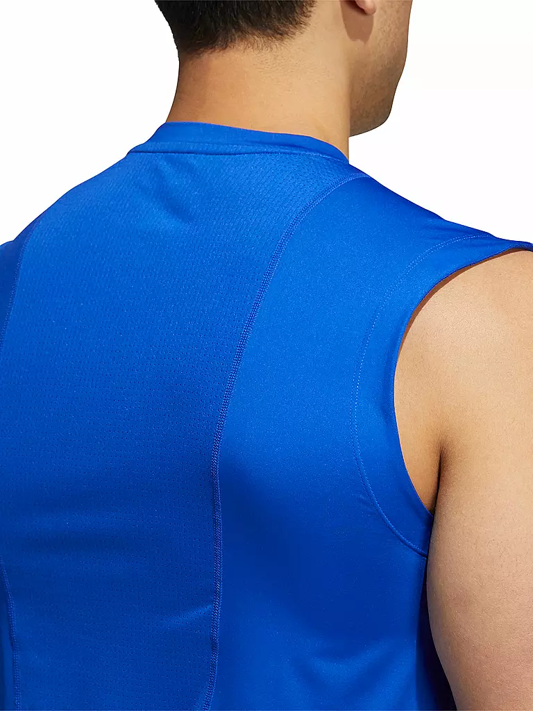 ADIDAS | Herren Fitnessshirt Techfit Sleeveless Fitted | blau