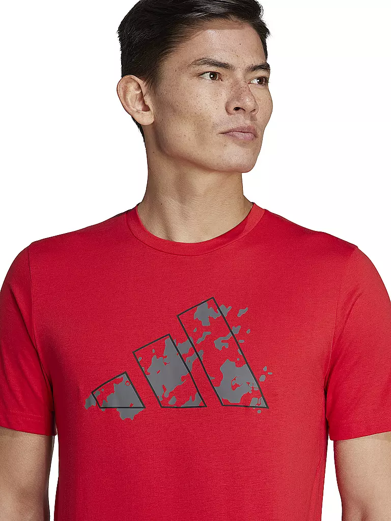 ADIDAS | Herren Fitnessshirt Train Essentials Seasonal Training Graphic  | rot