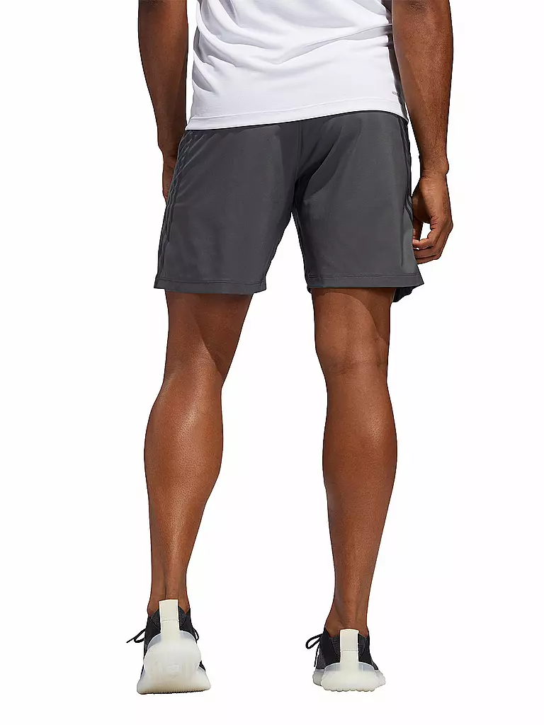 ADIDAS | Herren Fitnessshort AEROREADY 3-Streifen | grau