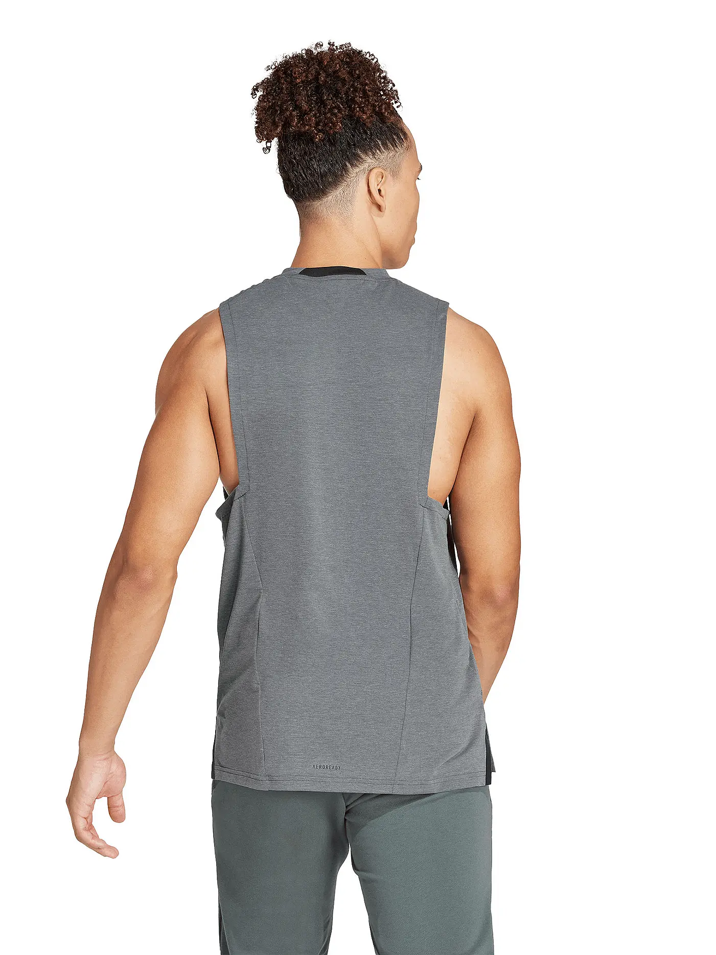 ADIDAS | Herren Fitnesstank D4T | grau