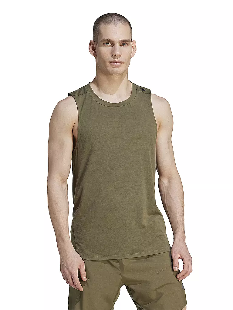 ADIDAS | Herren Fitnesstank Designed for Training Workout | olive