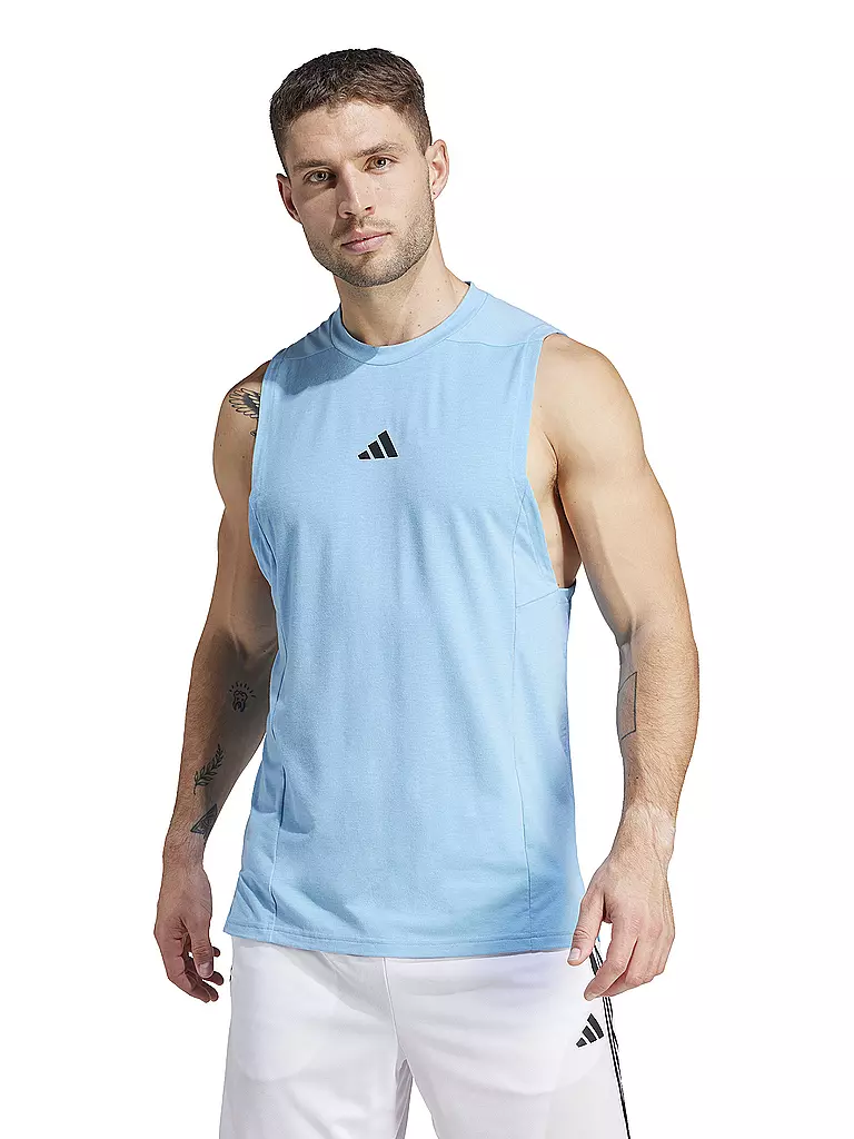 ADIDAS | Herren Fitnesstank Designed for Training Workout | blau