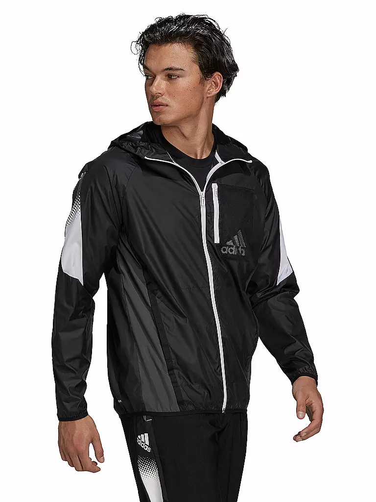 ADIDAS | Herren Jacke Windbreaker Designed to Move | schwarz