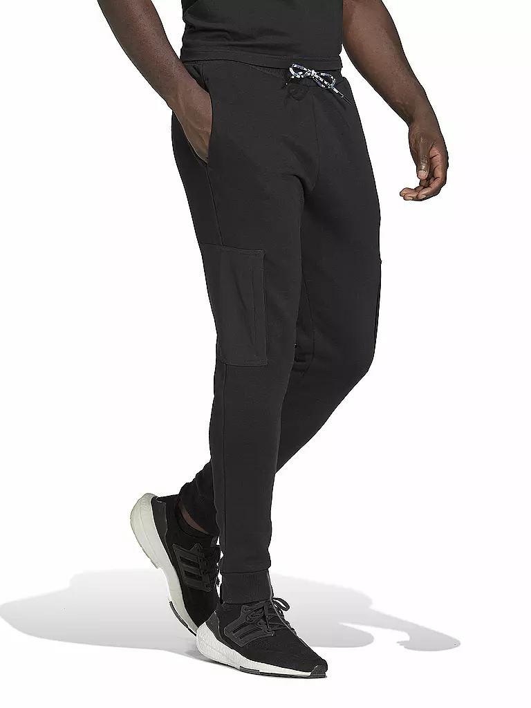 ADIDAS | Herren Jogginghose Essentials Brandlove Fleece | schwarz