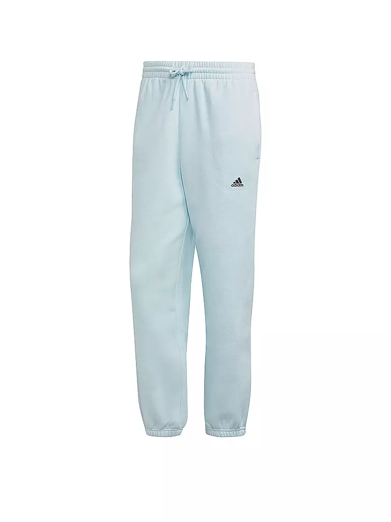 ADIDAS | Herren Jogginghose Essentials FeelVivid Cotton Fleece Straight Leg  | hellblau