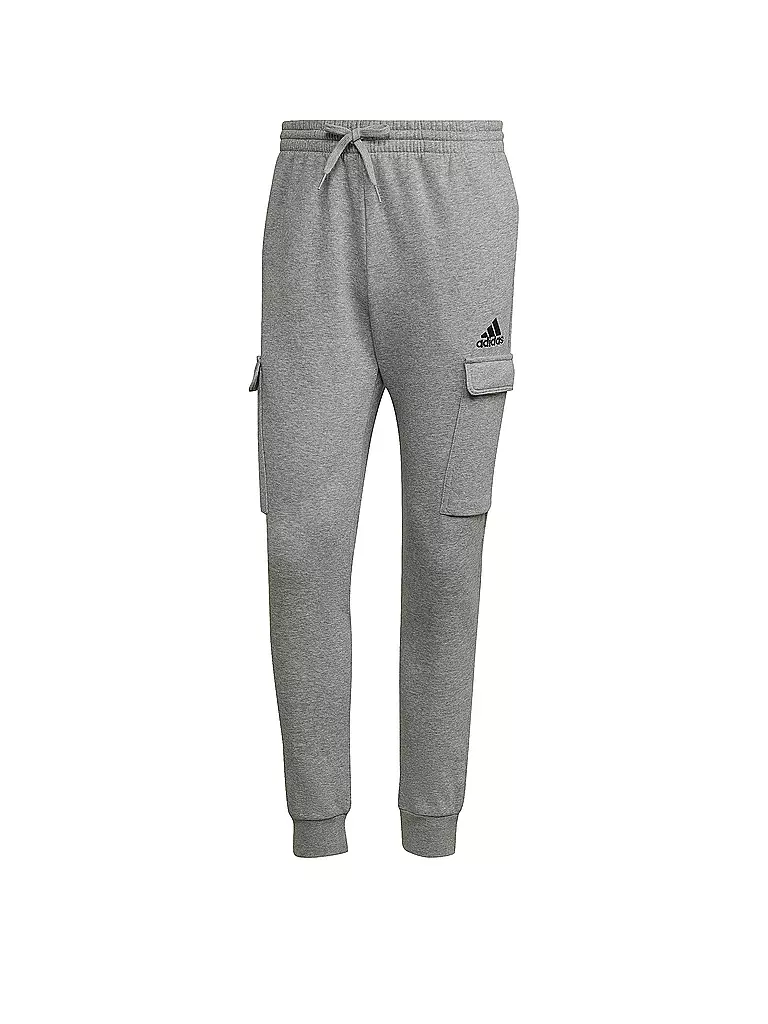 ADIDAS | Herren Jogginghose Essentials Fleece Regular Tapered Cargo | hellgrau