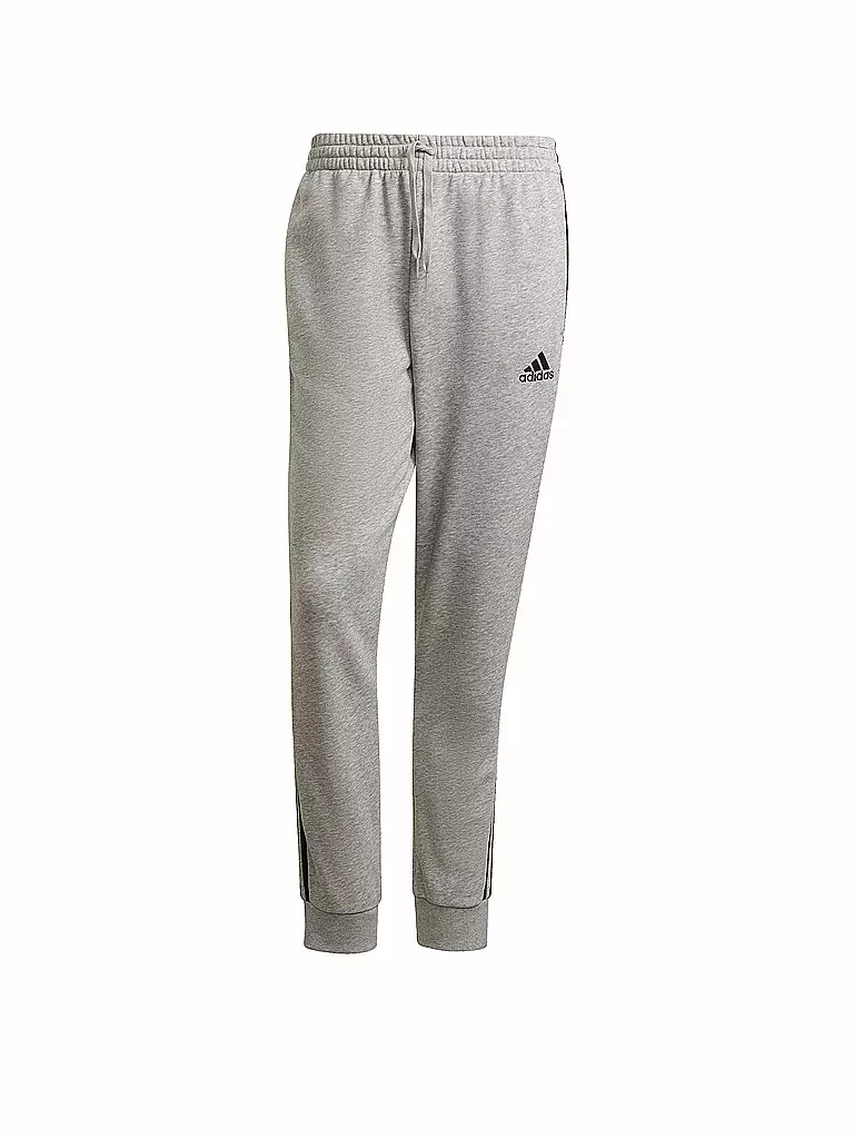 ADIDAS | Herren Jogginghose French Terry Tapered Cuff 3-Streifen | grau