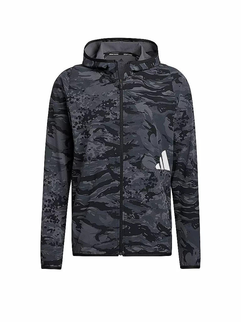 ADIDAS | Herren Kapuzenjacke Camouflage | schwarz