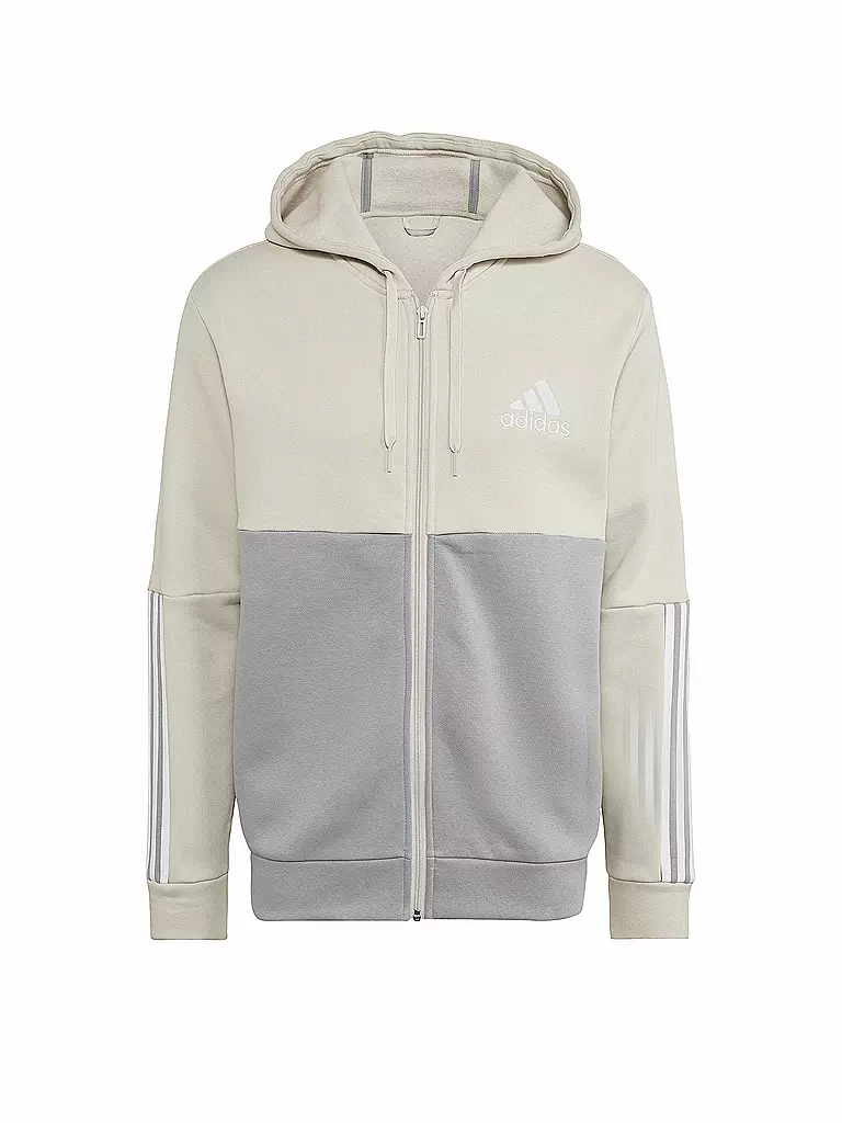 ADIDAS | Herren Kapuzenjacke Essentials Colorblock Fleece | beige