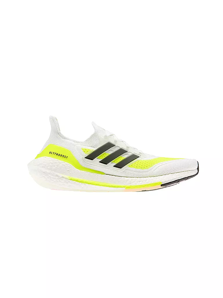 ADIDAS | Herren Laufschuhe Ultraboost 21 Cloud White / Core Black / Solar Yellow | weiß