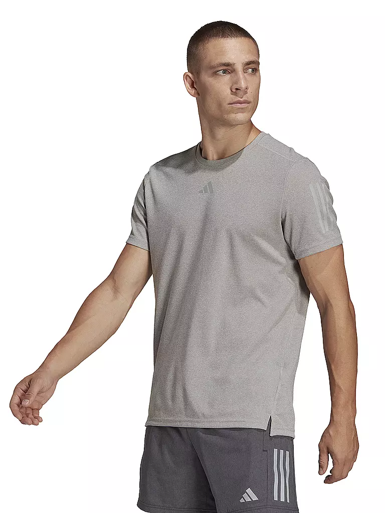 ADIDAS | Herren Laufshirt Own the Run Heather | grau