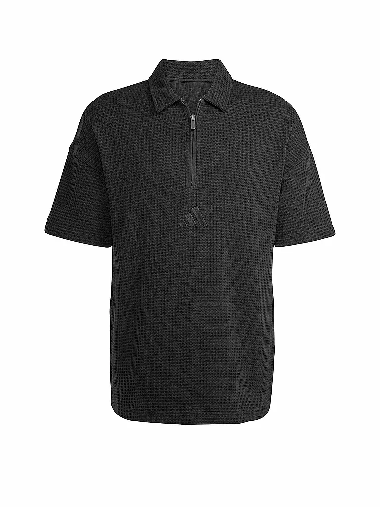 ADIDAS | Herren Polo ALL SZN Waffelstrick | schwarz