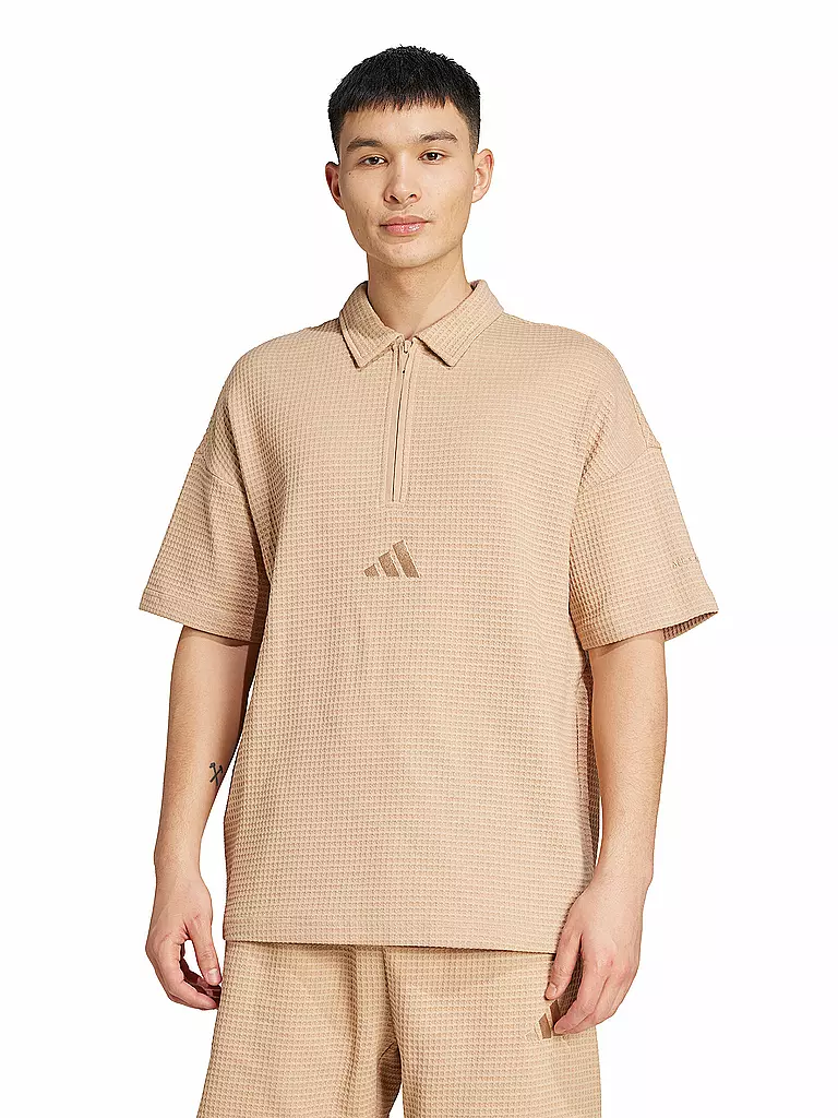 ADIDAS | Herren Polo ALL SZN Waffelstrick | camel
