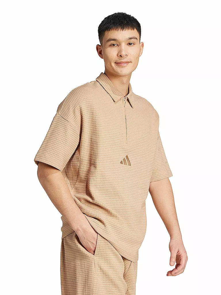 ADIDAS | Herren Polo ALL SZN Waffelstrick | camel