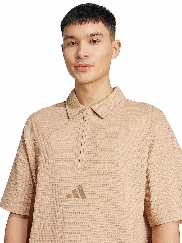 ADIDAS | Herren Polo ALL SZN Waffelstrick | camel