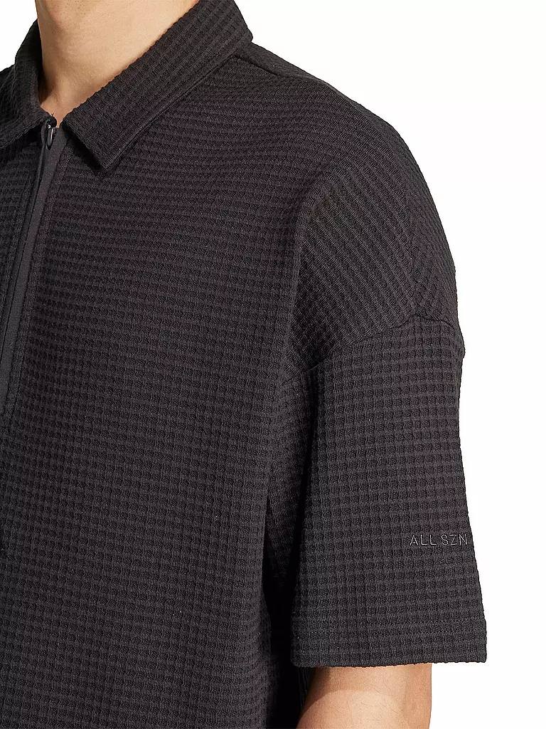 ADIDAS | Herren Polo ALL SZN Waffelstrick | schwarz