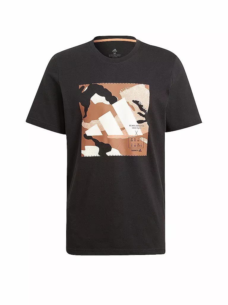 ADIDAS | Herren T-Shirt Camo  | schwarz