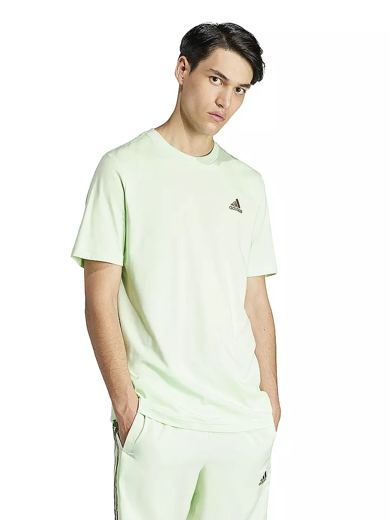 ADIDAS | Herren T-Shirt Embroidered  | hellgrün