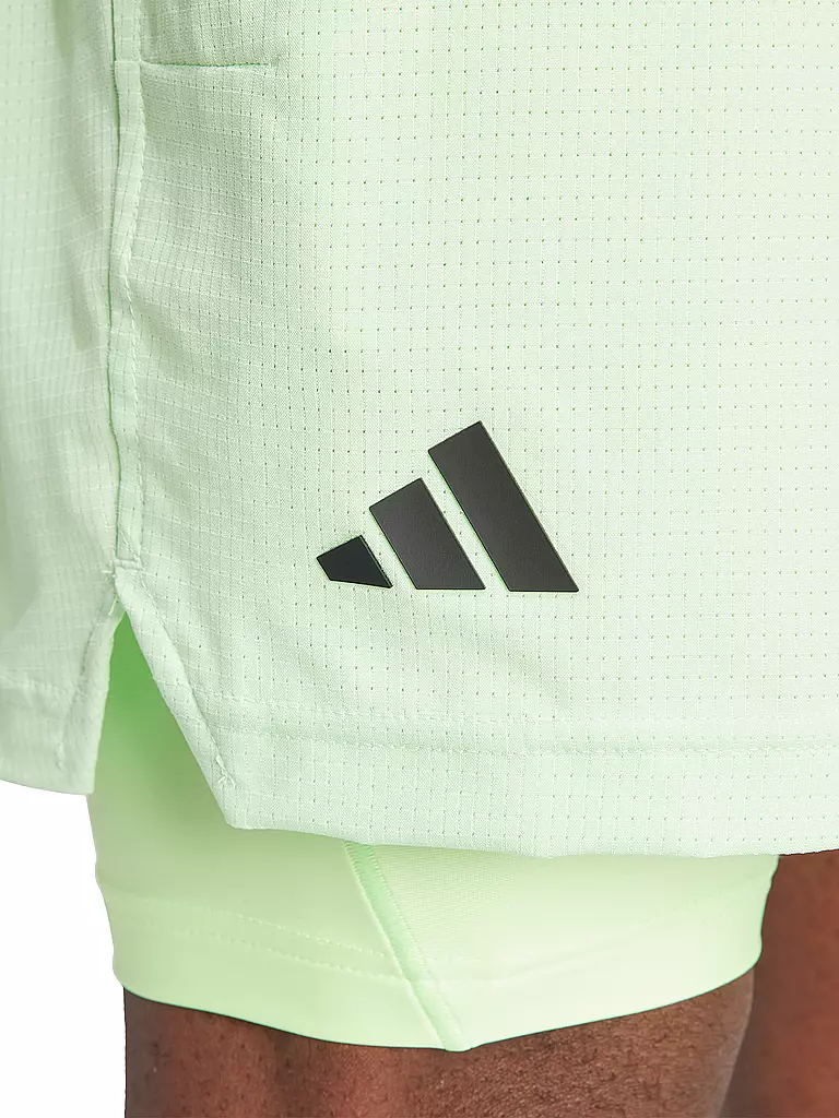 ADIDAS | Herren Tennis Short/Tight Set HEAT.RDY | grün