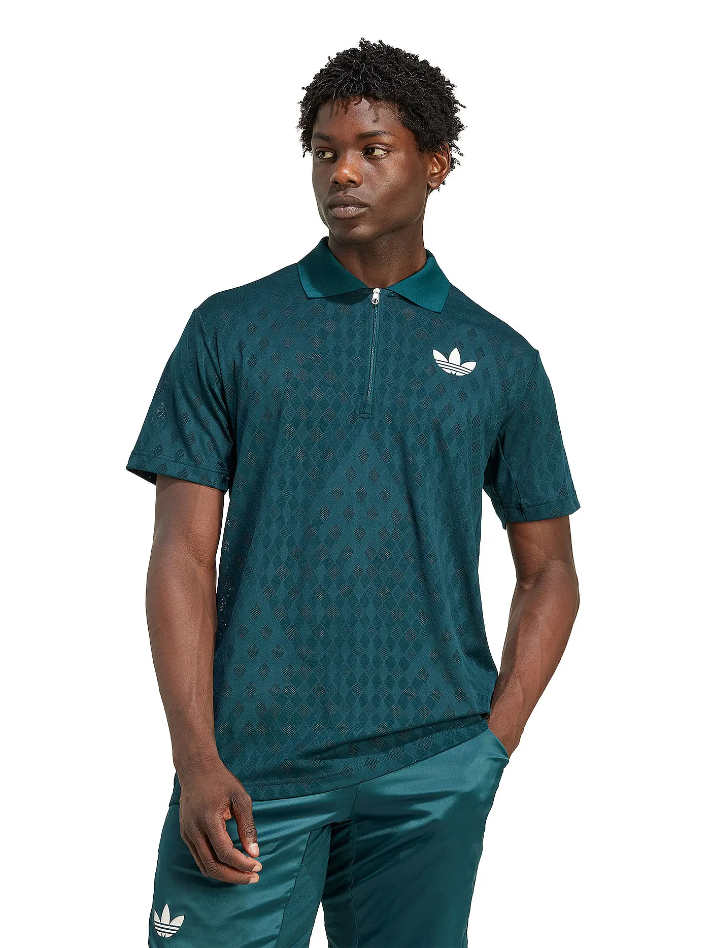 ADIDAS | Herren Tennispolo Pro Original | petrol