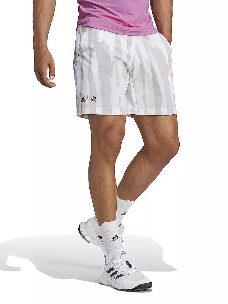 ADIDAS | Herren Tennisshort New York Graphic | weiss