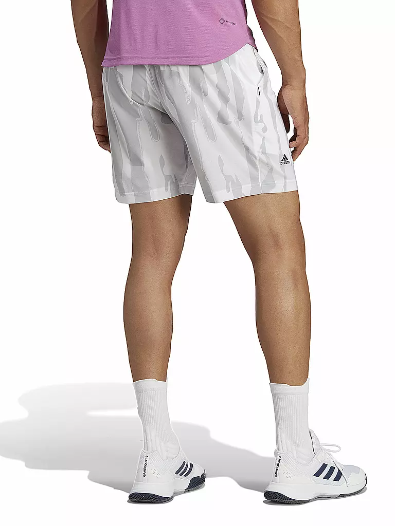 ADIDAS | Herren Tennisshort New York Graphic | weiss