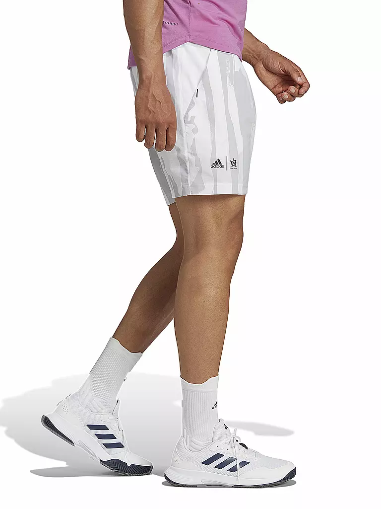 ADIDAS | Herren Tennisshort New York Graphic | weiss