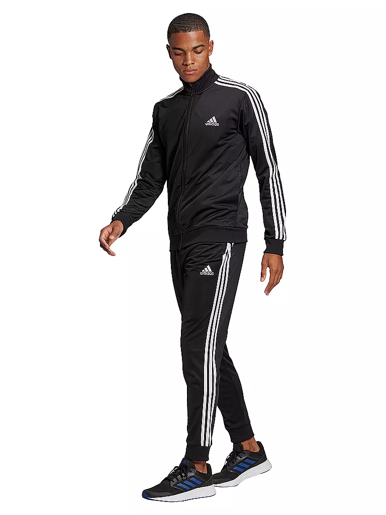 ADIDAS | Herren Trainingsanzug 3-Streifen | schwarz