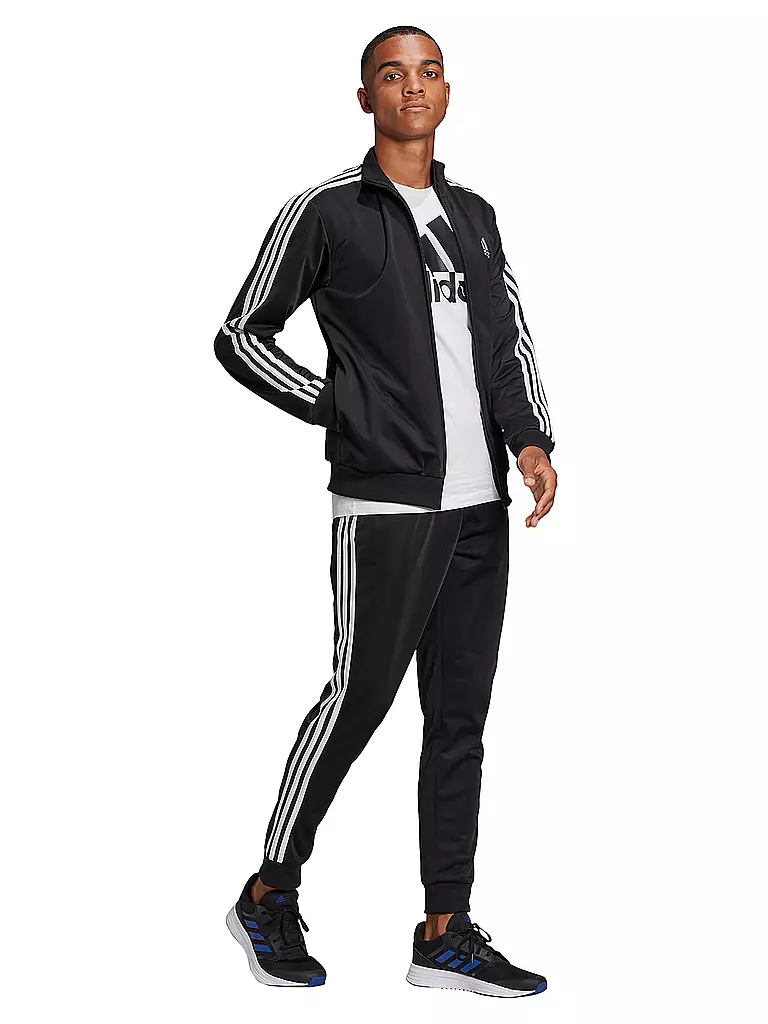 ADIDAS | Herren Trainingsanzug 3-Streifen | schwarz