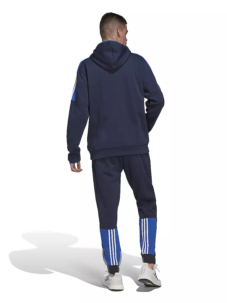 ADIDAS | Herren Trainingsanzug Fleece Colorblock  | dunkelblau