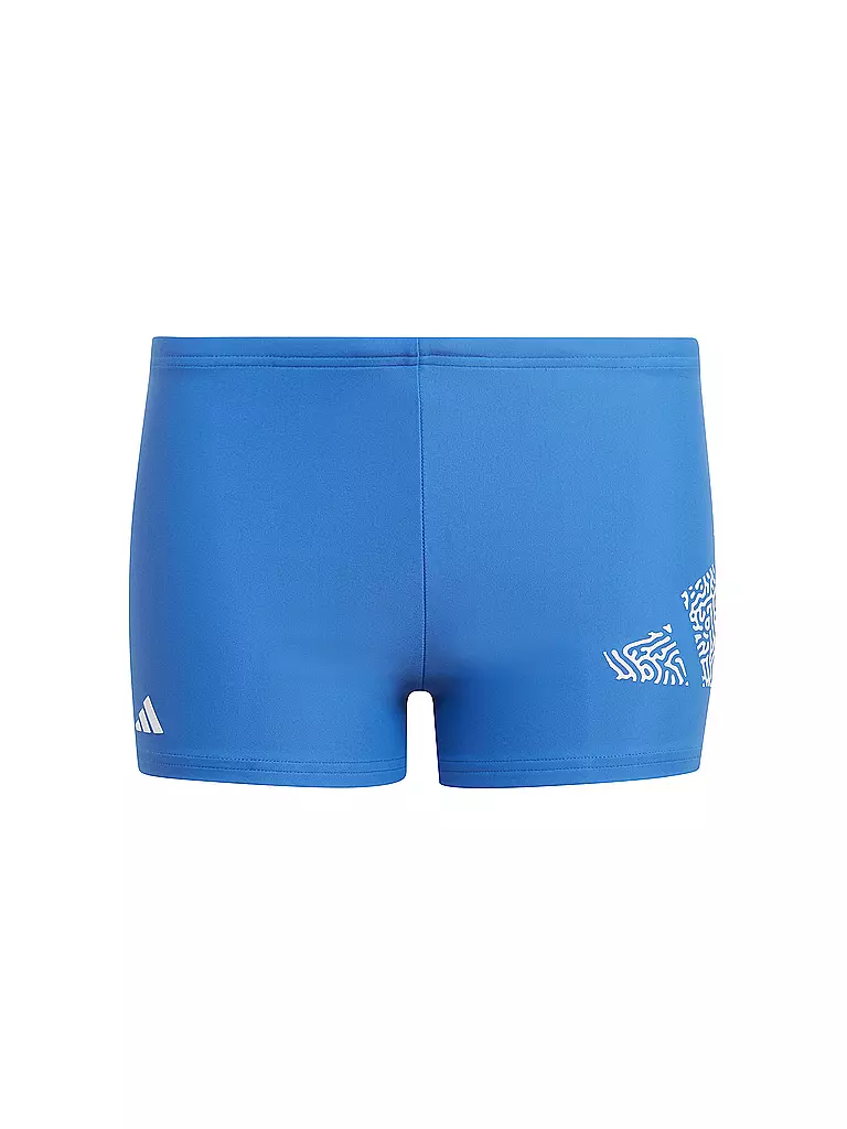 ADIDAS | Jungen Beinbadehose 3 Bar Logo Boxer | blau